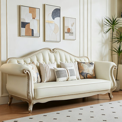 French Light Luxury Off-white Sofa