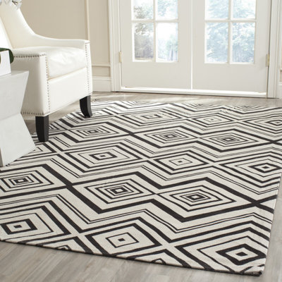 Sonny Cedar Brook Hand Loomed Cotton Geometric Rug