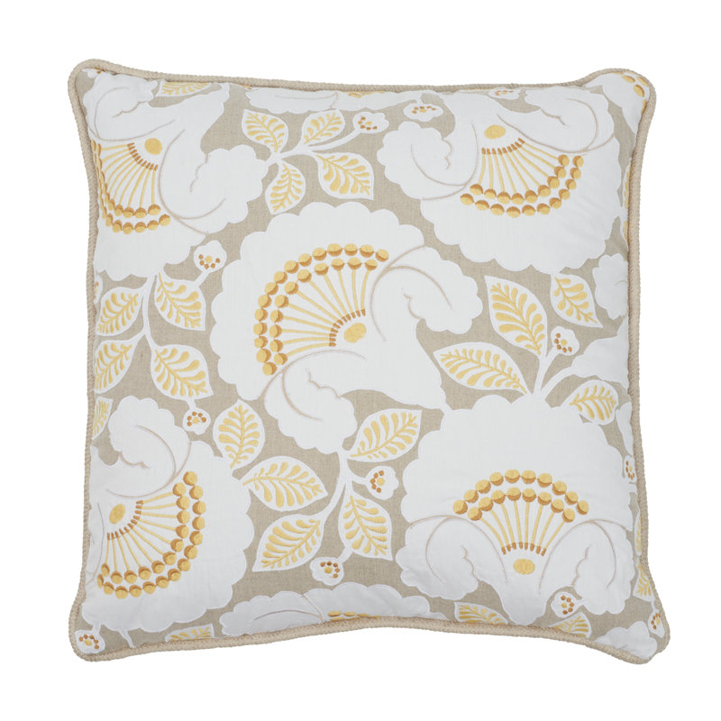 Jackie Applique Pillow, Natural