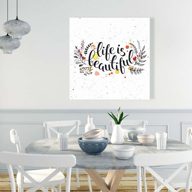 Life is Beautiful - Art sur toile pour la chambre à coucher