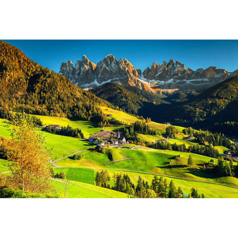 Harrisburg Santa Maddalena Village, Italy - Wrapped Canvas Print, 20cm H x 30cm W x 3.8cm D