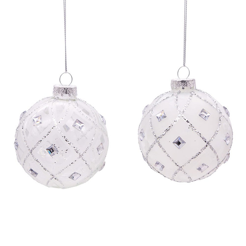 Ornement boule de bijoux en plumes