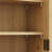 24.8'' Natural Vintage Double Door Wall Cabinet with Glass Door - Three Tiers of Storage, Towel Rack, for Bathroom & Kitchen-1282250188