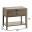 Table de chevet à 1 tiroir, table de chevet en bois pour chambre à coucher