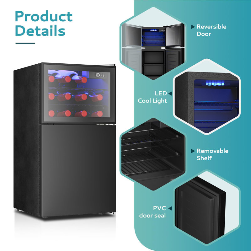 Double Door Mini Fridge