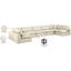 Canapé modulaire réversible de 200 po en similicuir-87141520