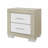 Natural And White Nightstand-764458297