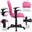 Chaise de bureau pivotante en vinyle Bonavant-100667718-100667724