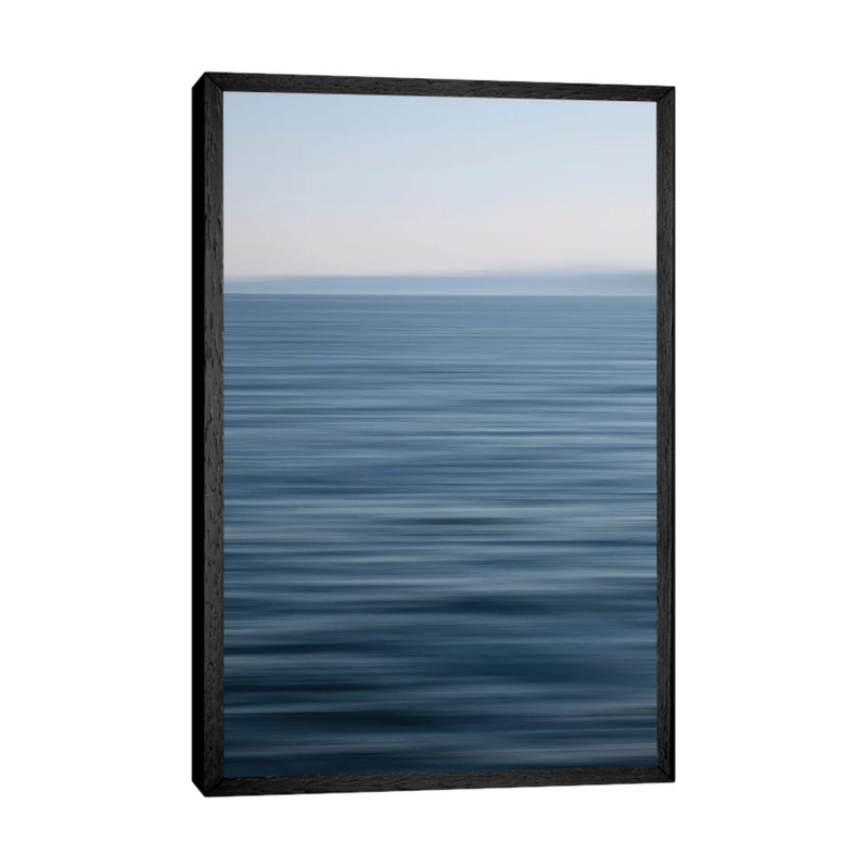 Abstract Blue Horizon by Savanah Plank - Floater Frame Gallery-Wrapped Canvas Giclée on Canvas, 66.04 cm H x 45.72 cm W