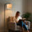 Barbour 62'' Polished Arched Floor Lamp