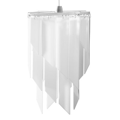 41cm H Plastic Drum Pendant Shade
