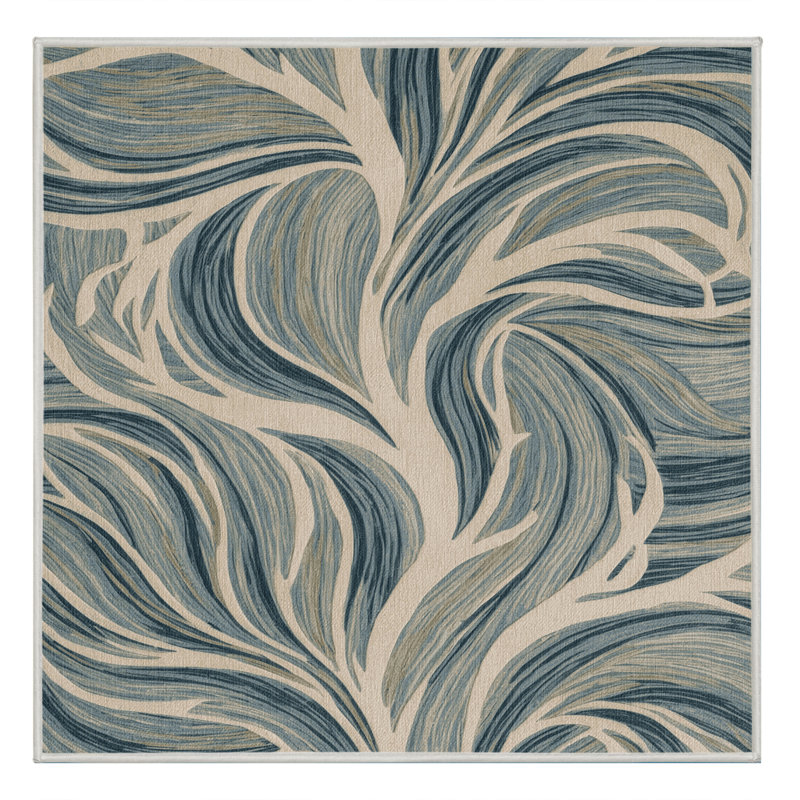 Machine Washable Nature Green Area Rug, Rectangle 2' x 3'