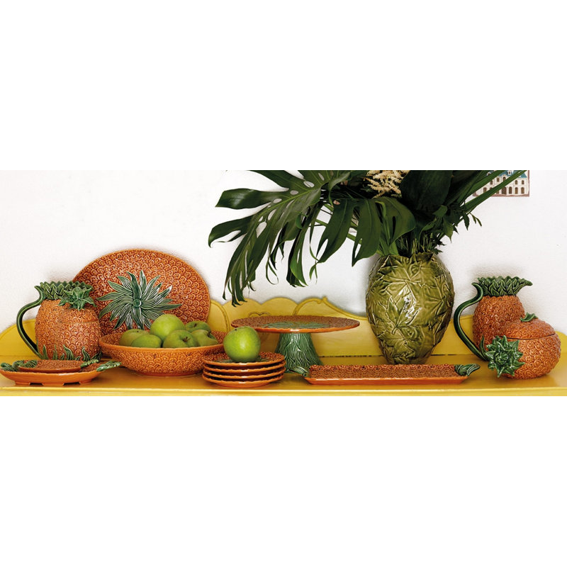 Pineapple Earthenware Beverage Dispenser