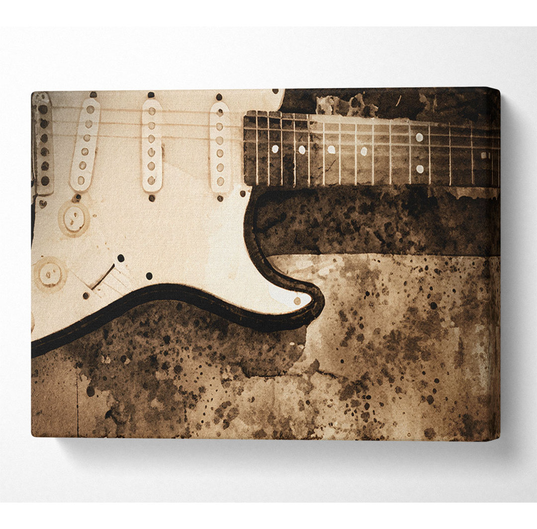 Fender Guitar - Kunstdrucke auf Leinwand - Wrapped Canvas