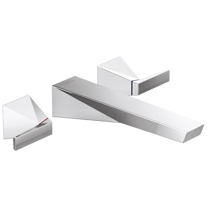 Robinet de salle de bain mural Trillian, Chrome