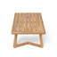 Royal Acacia Wood Loveseat And Coffee Table Set, Beige