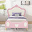 Charmant lit plateforme simple avec rangement et sans sommier pour enfants