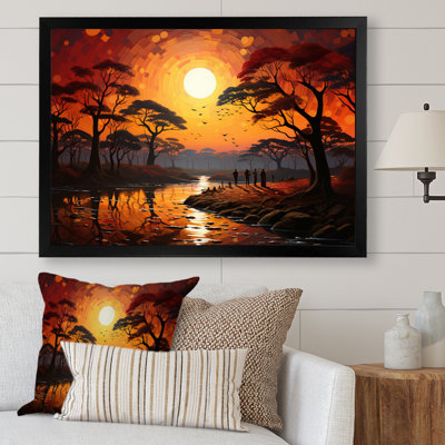 African Savannah Serenade V sur toile