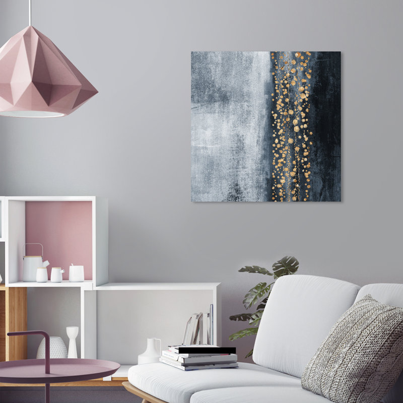 « Down The River » par Oliver Gal - impression d'art graphique, H 24 po x l 24 po x 1,5 po, Toile tendue
