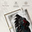 American American Feathered, couvre-chef sur toile-403454158