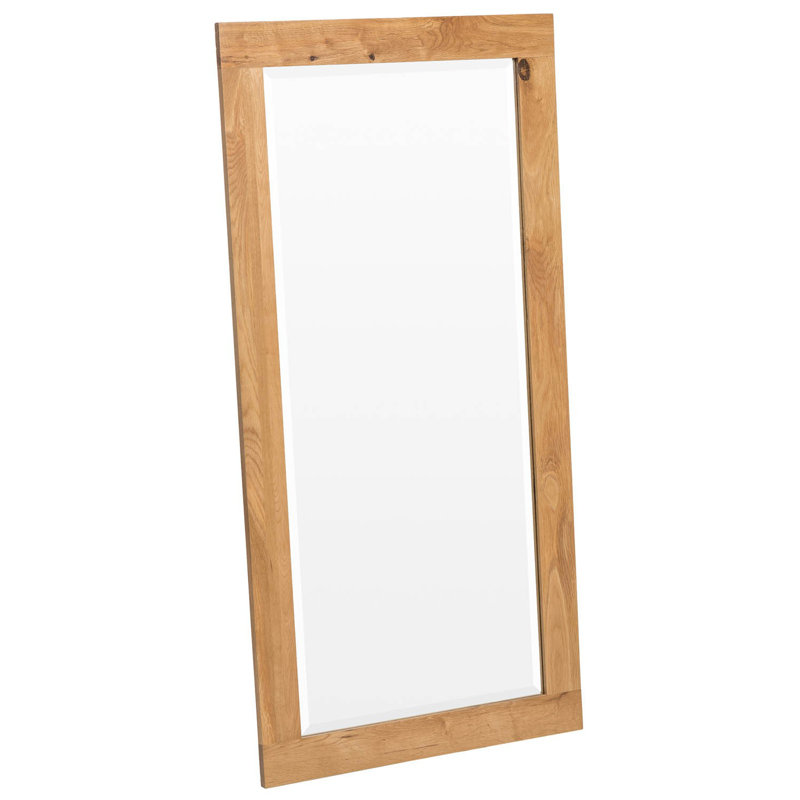 Frazier Solid Wood Flat Mirror, 138cm H x 68cm W x 2cm D