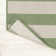 Cino Two-Tone Wide Stripe Green/Cream Indoor/Outdoor Rug