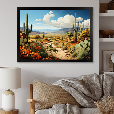 " Green Blue Cactus Desert Guardian Organ II "