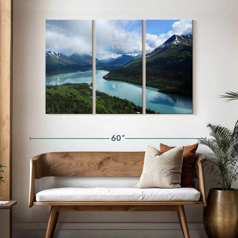 Alvord Alaska Mountainscape, 32" H x 50" W