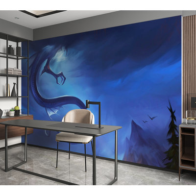 Murale pelez et collez de qualité supérieure - Vol de dragon mystique