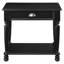 Table de bout avec tiroir et tablette Classic Black Finish