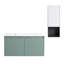 Meuble-lavabo flottant 36 po avec lavabo en résine en forme de goutte, armoire latérale et portes à fermeture en douceur, 00212WHK-05836GGE