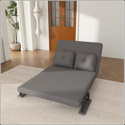Canapé-lit pliant très large 5 en 1 de 46 pouces avec dossier réglable et coussin pour le salon, la chambre à coucher et le bureau