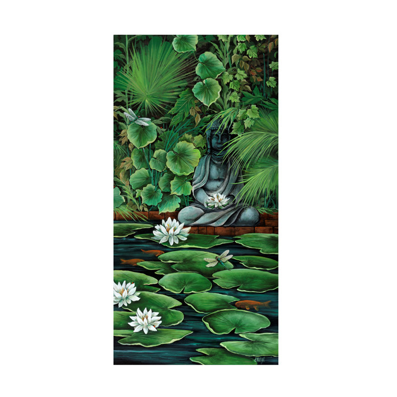 «Koi Pond» par Debbi Wetzel, impression sur toile tendue, H 32 po x l 16 po x P 2 po