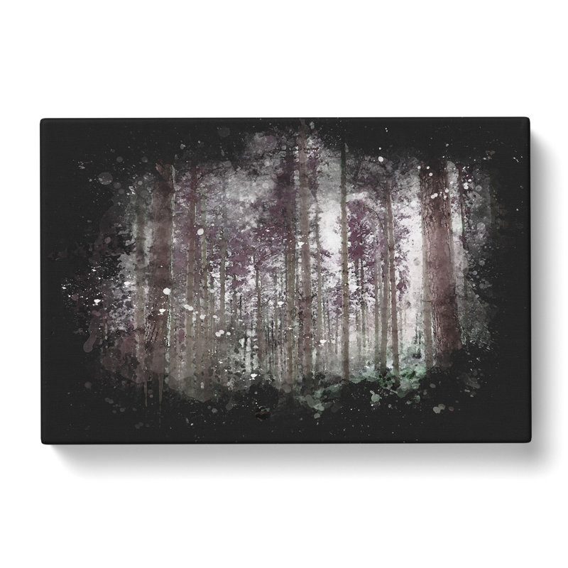 Pretty Forest - Wrapped Canvas Painting, 60cm H x 91cm W x 3cm D