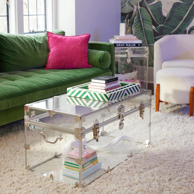 Acrylic Accent Trunk, Silver
