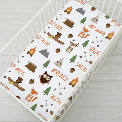 Animals - Piece Standard Crib Fitted Sheet