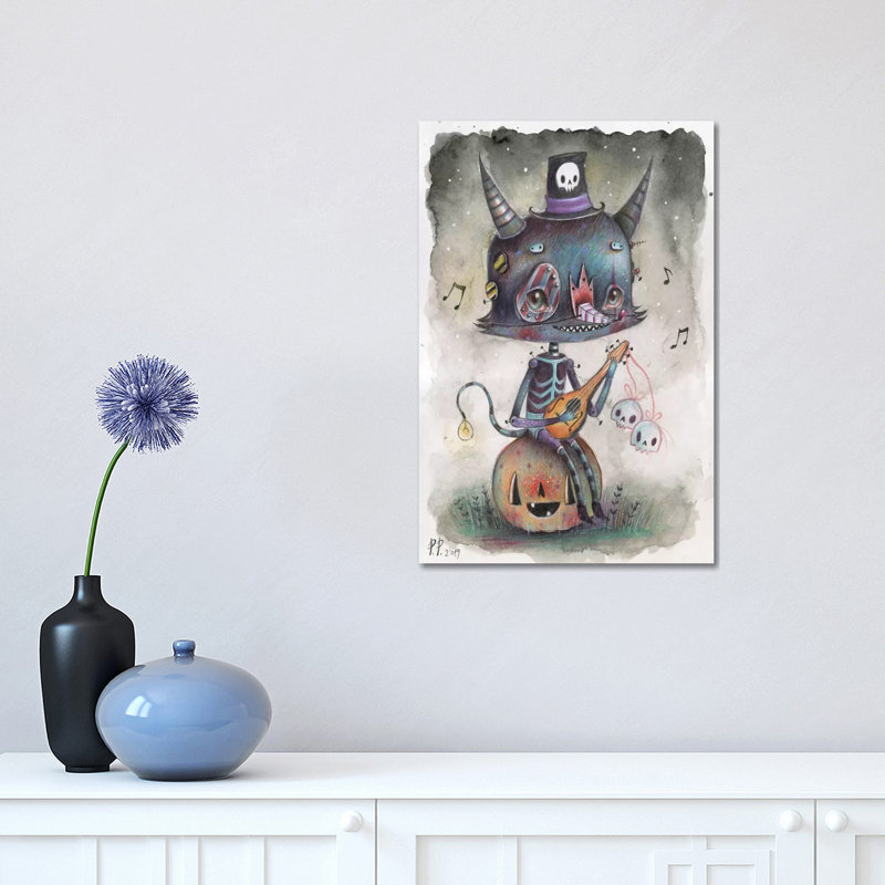 «Seaglass Eucalyptus I» par Grace Popp - peinture sur toile tendue, H 18 po x l 12 po x 1,5 po