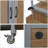 60" Patio Bar Cart with Foldable Table Top,Outdoor Kitchen Island with Lockable Wheels for Patio and Outdoor-1935224299