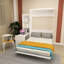 Lit escamotable vertical de grande taille avec table et tablette Morden Design