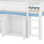 Lit mezzanine double avec toit à baldaquin-1947339311