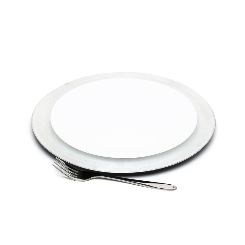 Solid Colour Charger, Silver