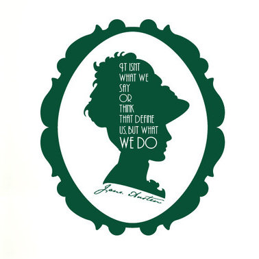 Jane Austen Wall Sticker