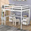 Lit mezzanine double avec bureau Briona Kids-2004959040