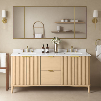 Meuble-lavabo double 72 po Gabi