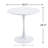 Shrivastava Mid Century Modern Dining Table/Coffee Table with Round Top & Pedestal Base, Functional Table for Kitchen, Dining & Living Room, Perfect for Breakfast Nooks & Kitchens-1996681085-1956970006