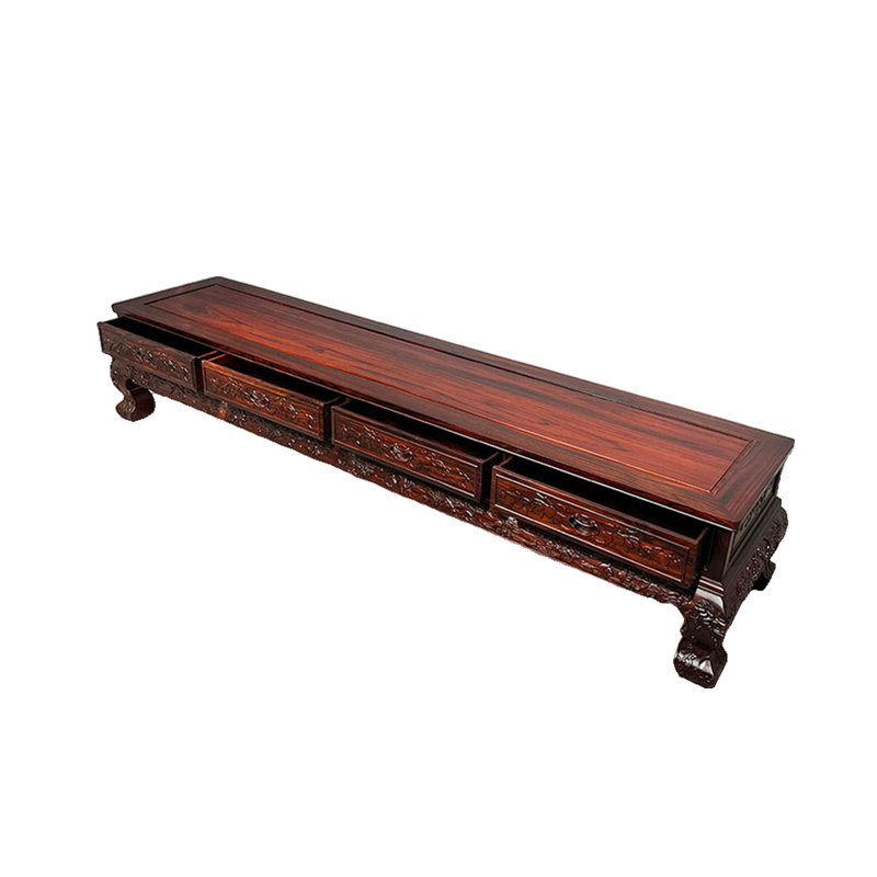 Crédence en bois massif à double face, H 17,32 po x L 93,70 po x l 18,89 po