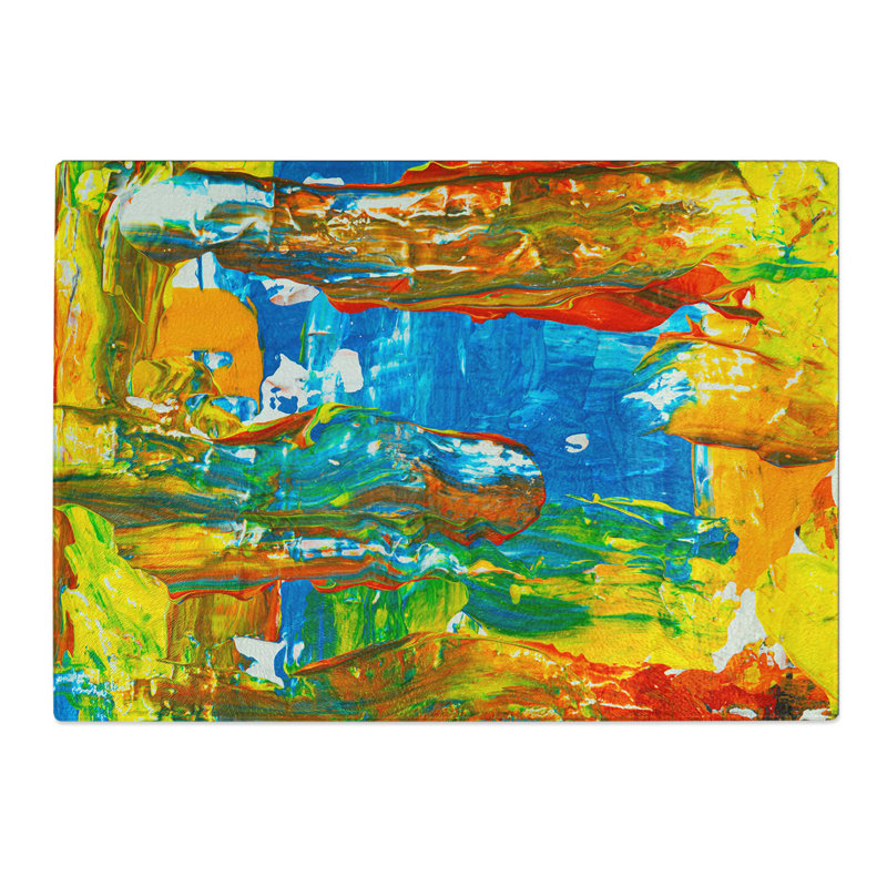 Tempered Glass Art Painting Vol.178 Chopping Board, 39 cm W x 28.5 cm L
