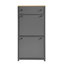 Ensemble d'armoire à chaussures mince avec 4 tiroirs rabattables, solution de rangement supérieure à motif de grain de bois avec panneau réglable, étagère à chaussures de style moderne avec tiroirs pour le couloir-1372038292