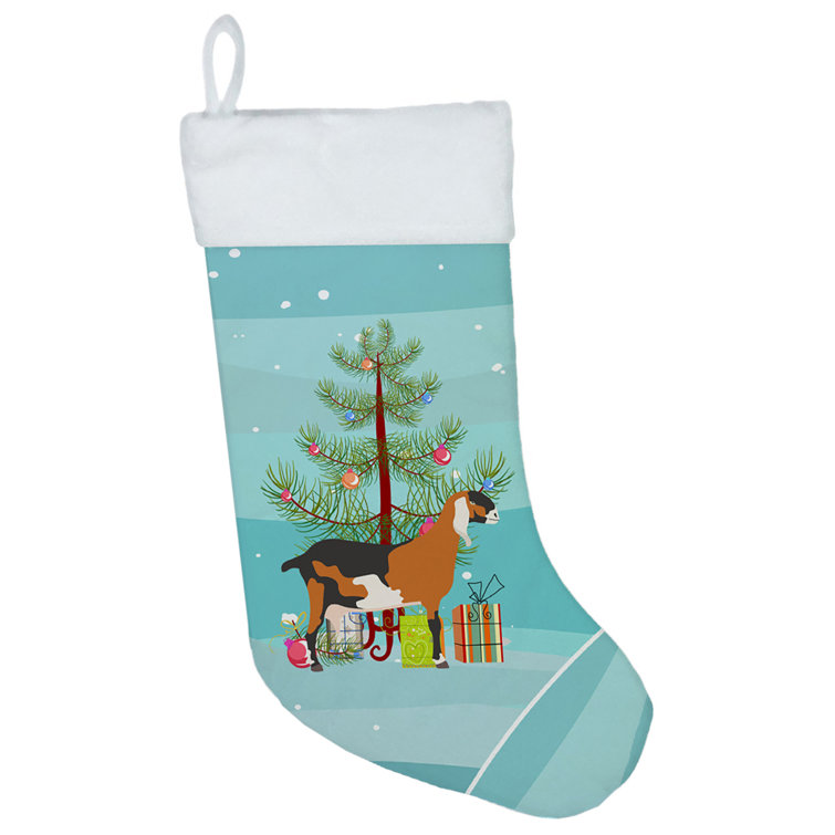 The Holiday Aisle® Anglo Nubian Goat Christmas Stocking | Wayfair