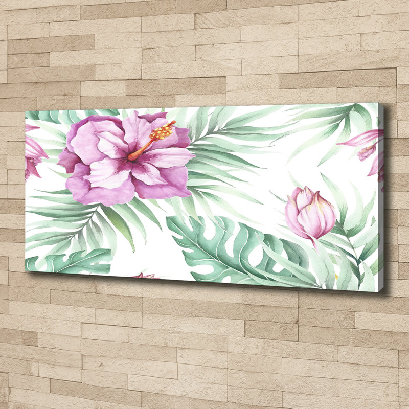 Hawaiian Flowers - Wrapped Canvas Print